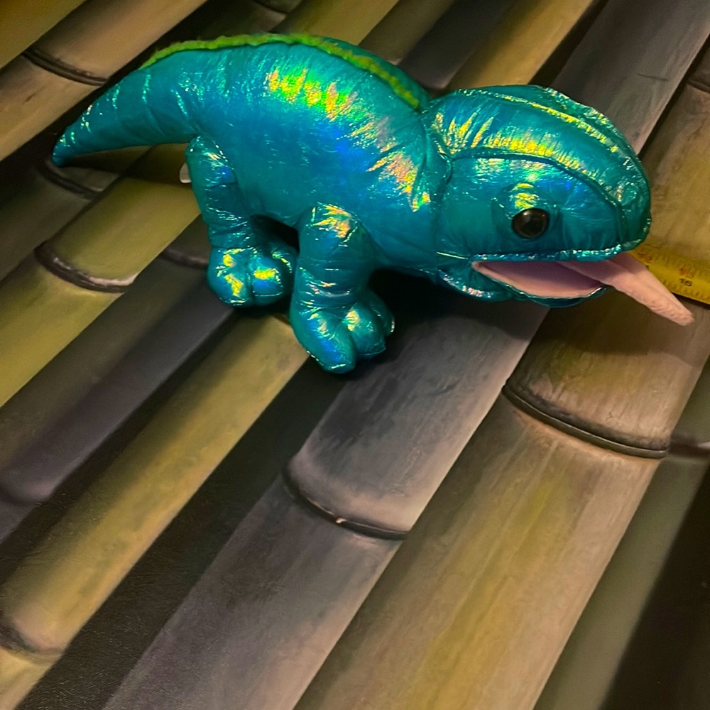 Sugar Loaf -Lizard Gecko Iguana Irridesant Stuffed Animal Reptile Unique EUC!!